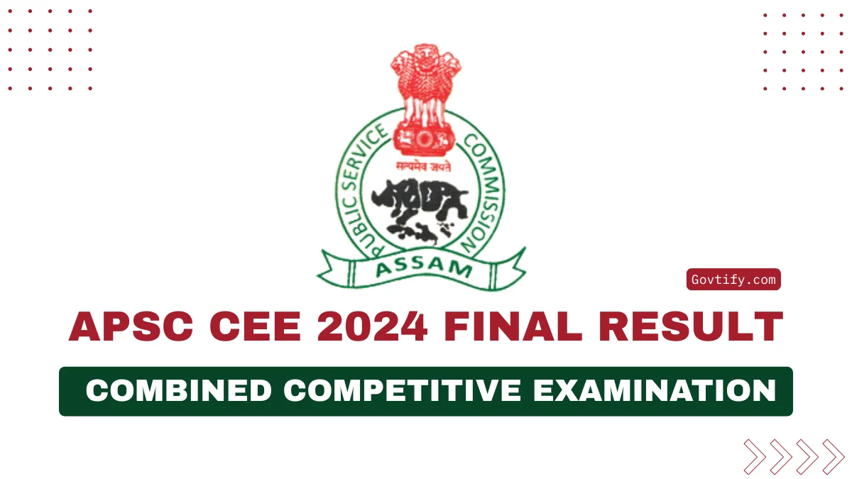 APSC CEE 2024 Final Result
