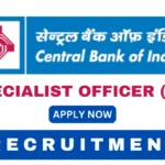 Central Bank of India SO Recruitment