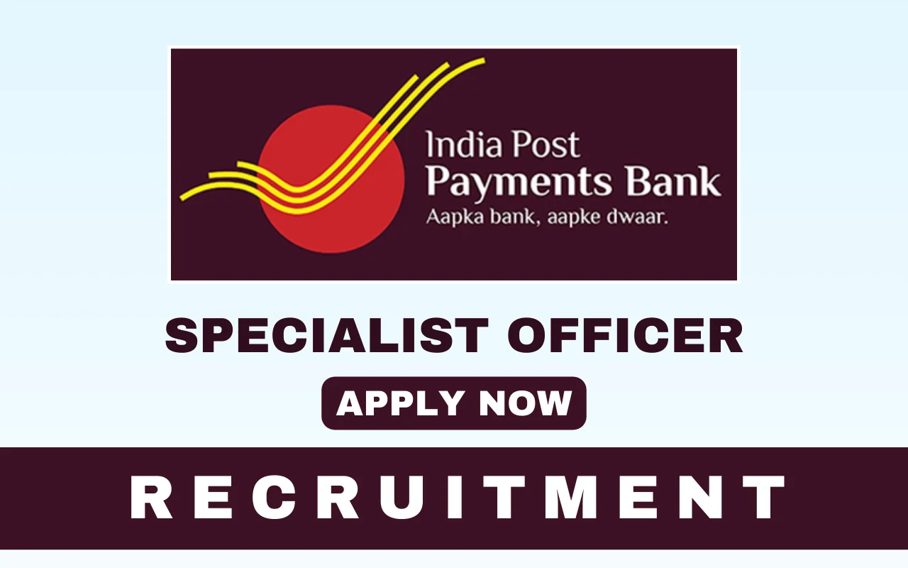 India Post Payment Bank Specialist Officer Recruitment