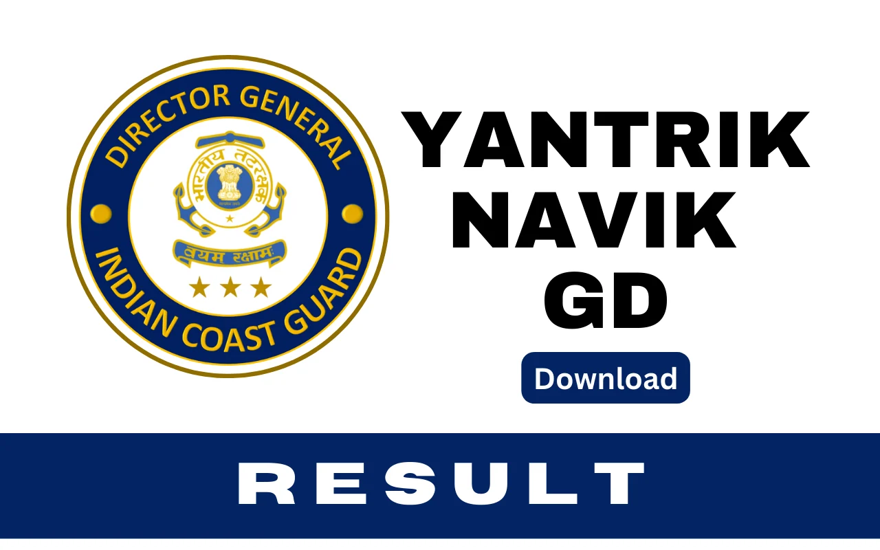 Indian Coast Guard ICG Yantrik Navik GD Result