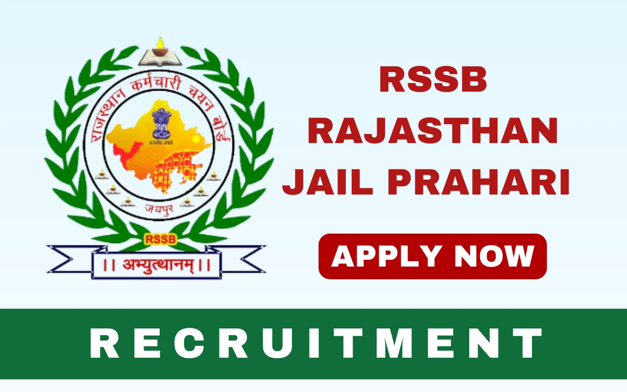 RSSB Rajasthan Jail Prahari Recruitment