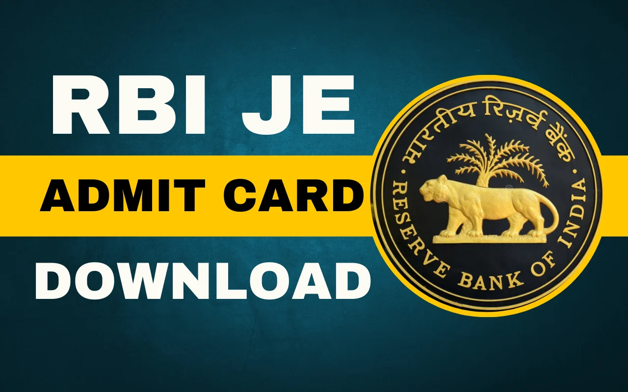 RBI Junior Engineer Admit Card