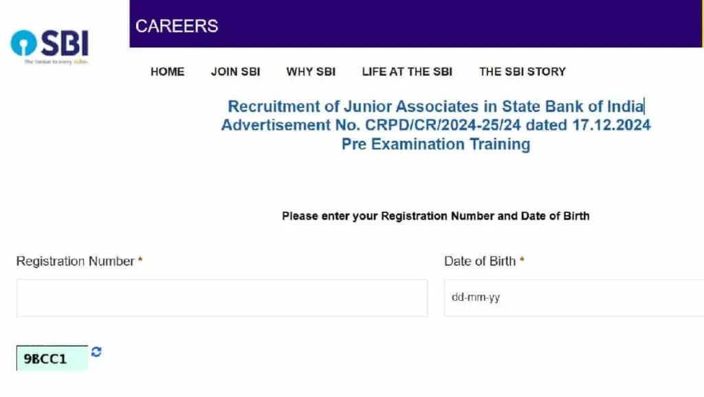 SBI JA Admit Card