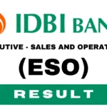 IDBI Bank ESO Result