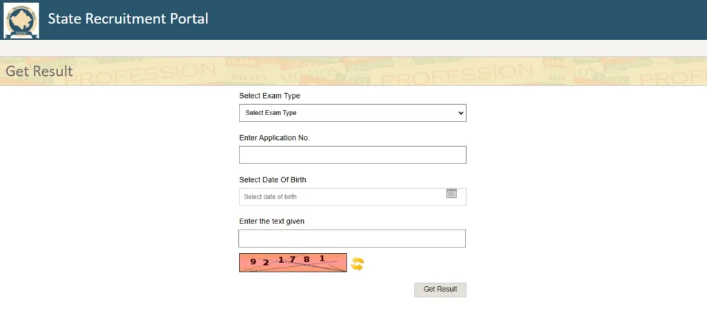 RSMSSB CET Graduation Level Scorecard