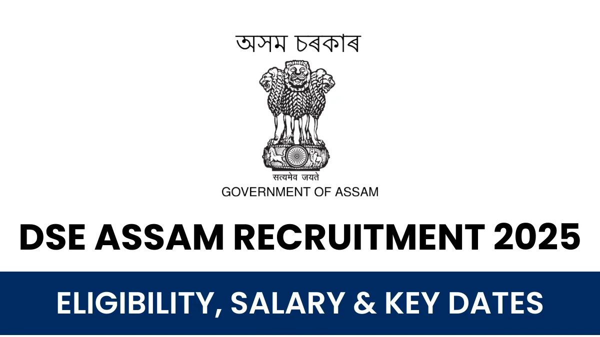 DSE Assam Recruitment 2025