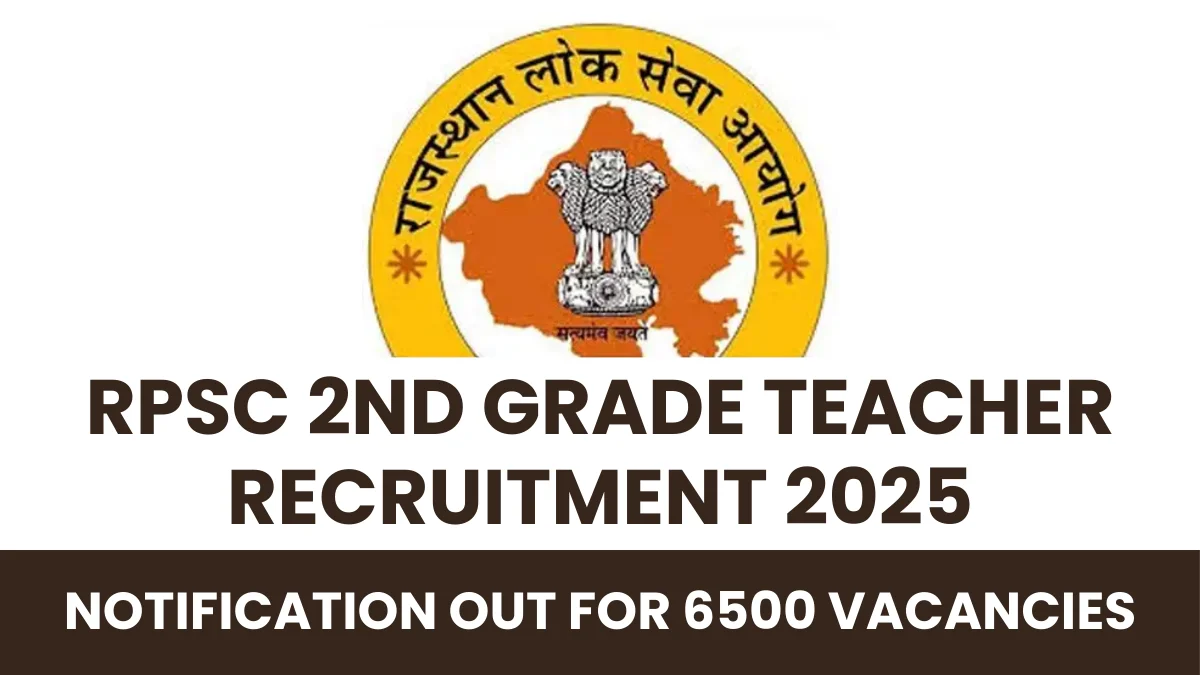 RPSC 2nd Grade Teacher Recruitment 2025