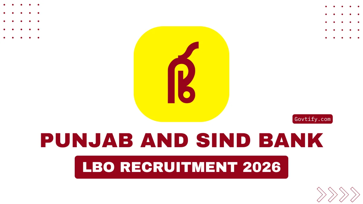 Punjab and Sind Bank LBO Recruitment 2026